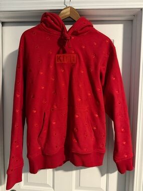 Kith x Coca-Cola Cherry Hoodie – Red – Medium – Embroidered